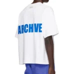 White B1ARCHIVE Logo Printed Tee Back